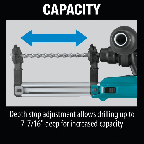 Makita HR2661 1 in. SDS‑PLUS AVT Rotary Hammer, w/ HEPA Dust Extractor (D‑handle)