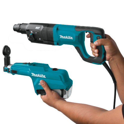 Makita HR2661 1 in. SDS‑PLUS AVT Rotary Hammer, w/ HEPA Dust Extractor (D‑handle)