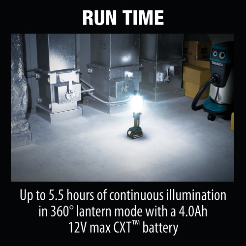 Makita ML104 12 V max CXT Lithium‑Ion Cordless L.E.D. Lantern/Flashlight, Flashlight Only