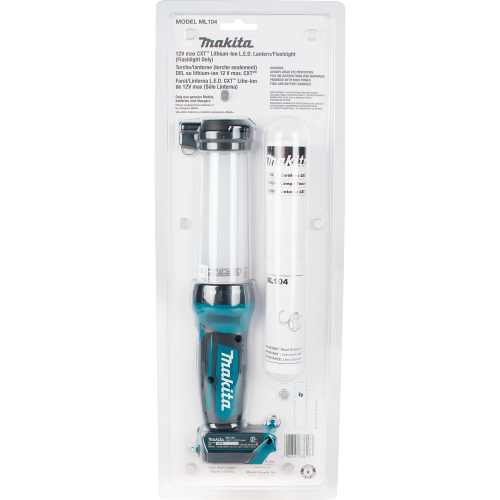 Makita ML104 12 V max CXT Lithium‑Ion Cordless L.E.D. Lantern/Flashlight, Flashlight Only