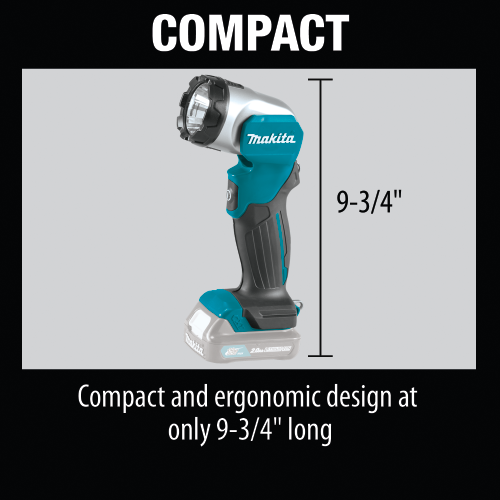 Makita ML105 12 V max CXT Lithium‑Ion Cordless L.E.D. Flashlight, Flashlight Only