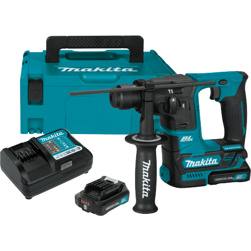 Makita RH01R1 12 V max CXT Lithium‑Ion Brushless Cordless 5/8 in. Rotary Hammer Kit, accepts SDS‑PLUS bits (2.0Ah)