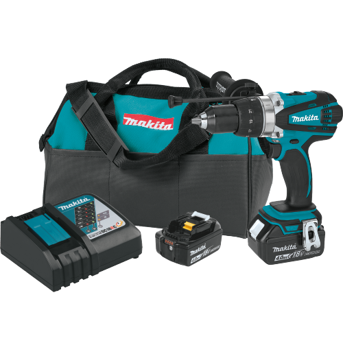 Makita XPH03MB 18 V LXT Lithium‑Ion Cordless 1/2 in. Hammer Driver‑Drill Kit (4.0Ah)