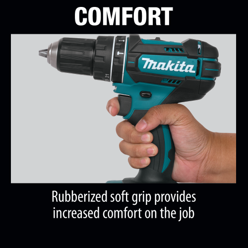 Makita XPH10R 18 V LXT Lithium‑Ion Compact Cordless 1/2 in. Hammer Driver‑Drill Kit (2.0Ah)