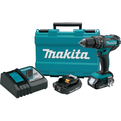 Makita XPH10R 18 V LXT Lithium‑Ion Compact Cordless 1/2 in. Hammer Driver‑Drill Kit (2.0Ah)