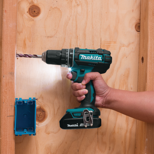 Makita XPH10R 18 V LXT Lithium‑Ion Compact Cordless 1/2 in. Hammer Driver‑Drill Kit (2.0Ah)