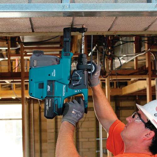 Makita XRH011TX 18 V LXT Lithium‑Ion Brushless Cordless 1 in. SDS‑PLUS Rotary Hammer Kit, w/ HEPA Dust Extractor (5.0Ah)