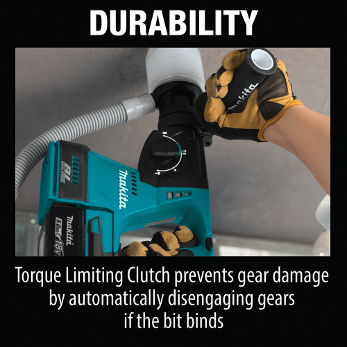 Makita XRH01T 18 V LXT Lithium‑Ion Brushless Cordless 1 in. 
SDS‑PLUS Rotary Hammer Kit (5.0Ah)