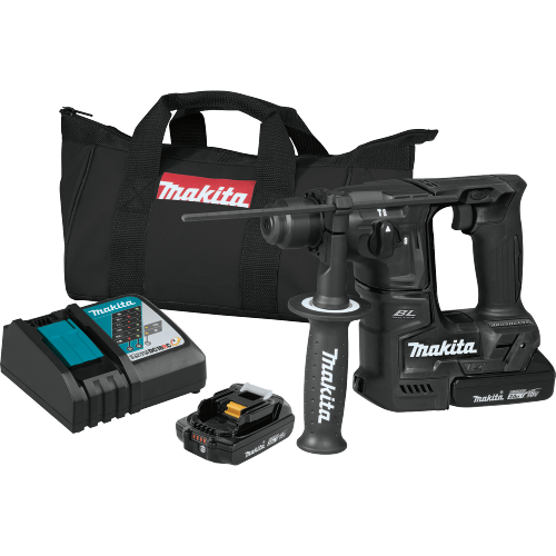 Makita XRH06RB 18 V LXT Lithium‑Ion Sub‑Compact Brushless Cordless 11/16 in. SDS‑PLUS Rotary Hammer Kit (2.0Ah)