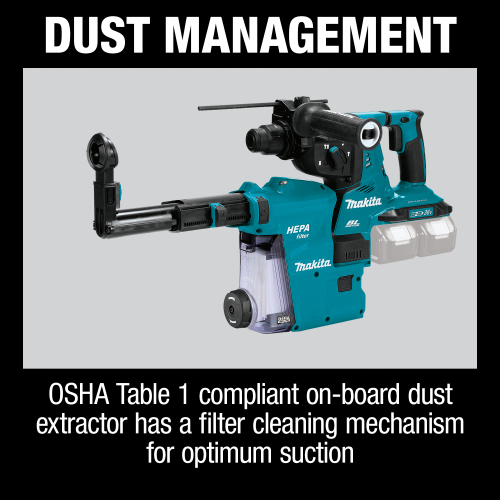 Makita XRH08Z 36 V (18 V X2) LXT Brushless 1‑1/8 in. SDS‑PLUS AVT Rotary Hammer, Tool Only
