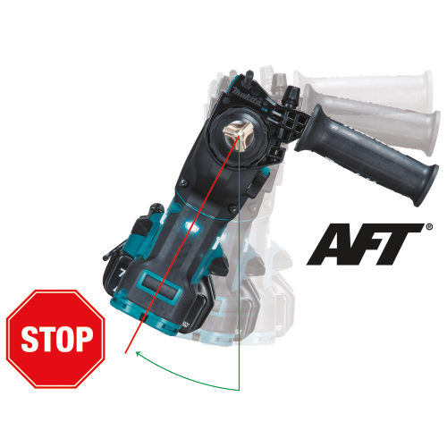 Makita XRH10PTW 36 V (18 V X2) LXT Brushless 1‑1/8 in. SDS‑PLUS AVT Rotary Hammer Kit, w/ HEPA Dust Extractor, AFT, AWS Capable (5.0Ah)