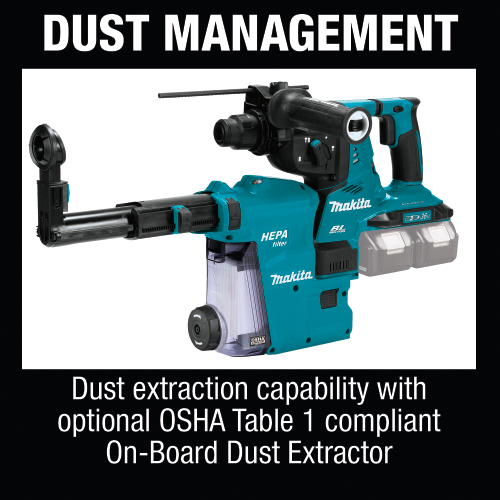 Makita XRH11Z 36 V (18 V X2) LXT Brushless 1‑1/8 in. SDS‑PLUS AVT Rotary Hammer, AFT, AWS Capable, Tool Only