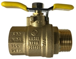 Midland Industries 948175T 1 1/4 T-HANDLE MALE X FEMALE BALL VALVE