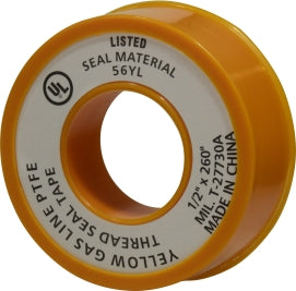 Midland Industries 982126 1/2 X 520 YELLOW GAS LINE TAPE