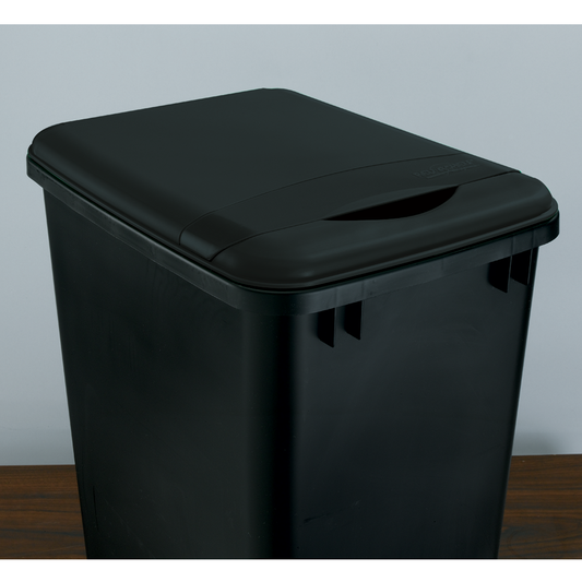 35 QT Waste Container Lid, Black