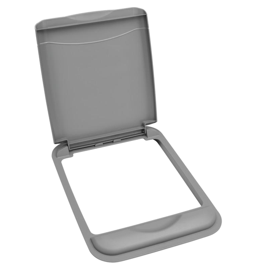 50 QT Waste Container Pullout, Silver