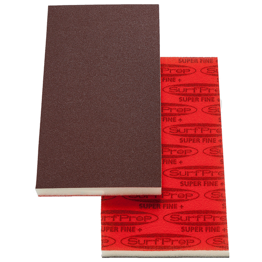 320-380 Grit Aluminum Oxide Foam Abrasive Pad, 7" x 3 -2/3" x 1/2"