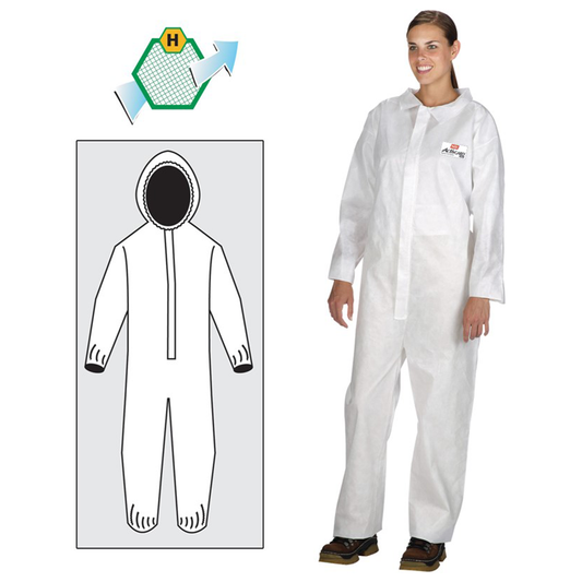ActivGARD® Polypropylene Disposable Coverall Elastic with Wrist/Ankles/Collar/Hood, Large