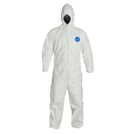 DuPont® Tyvek Disposable Coverall Elastic with Ankles/Hood, Double Extra Large
