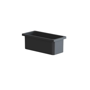 50 QT Bottom Mount Waste Container, Gray