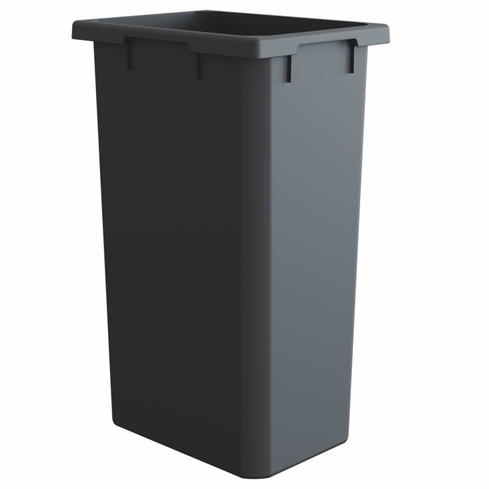35 QT Bottom Mount Waste Container, Gray