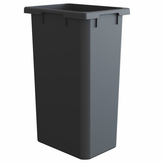 35 QT Bottom Mount Waste Container, Gray