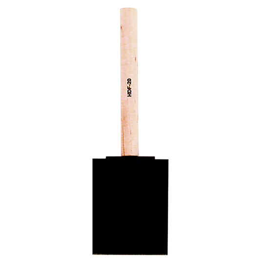 2" Foam Brush with Wood Handle
