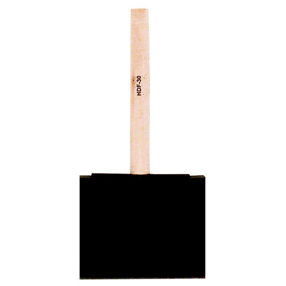 3" Foam Brush with Wood Handle